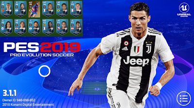 PES 2019 Mobile v3.1.1 UCL Graphics Patch