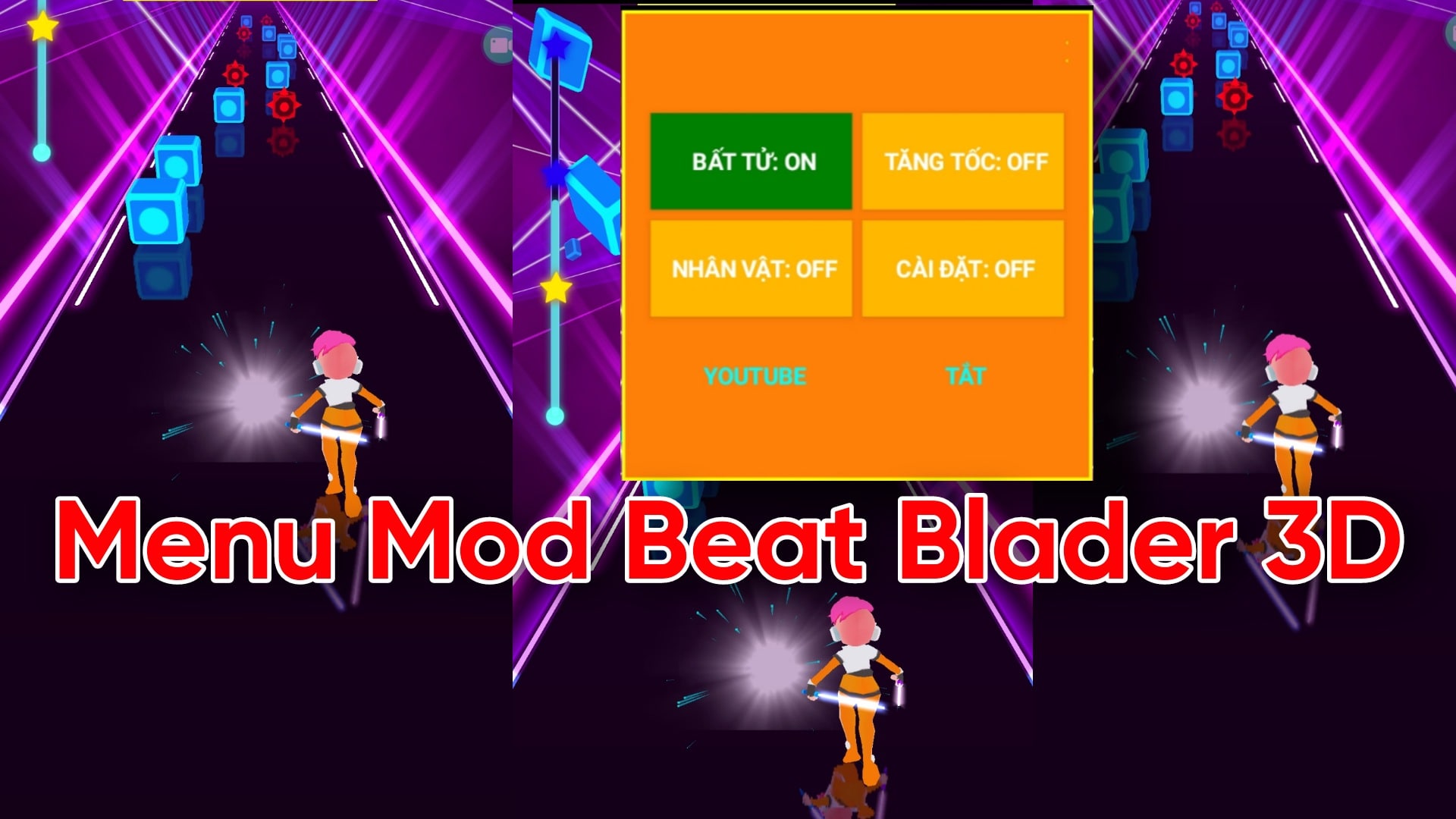 Menu Mod Beat Blader 3D: Dash and Slash! Android/IOS
