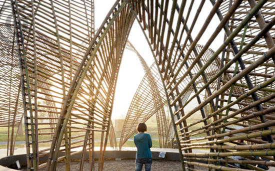 Bambu dalam desain arsitektur 1000 Inspirasi Desain 