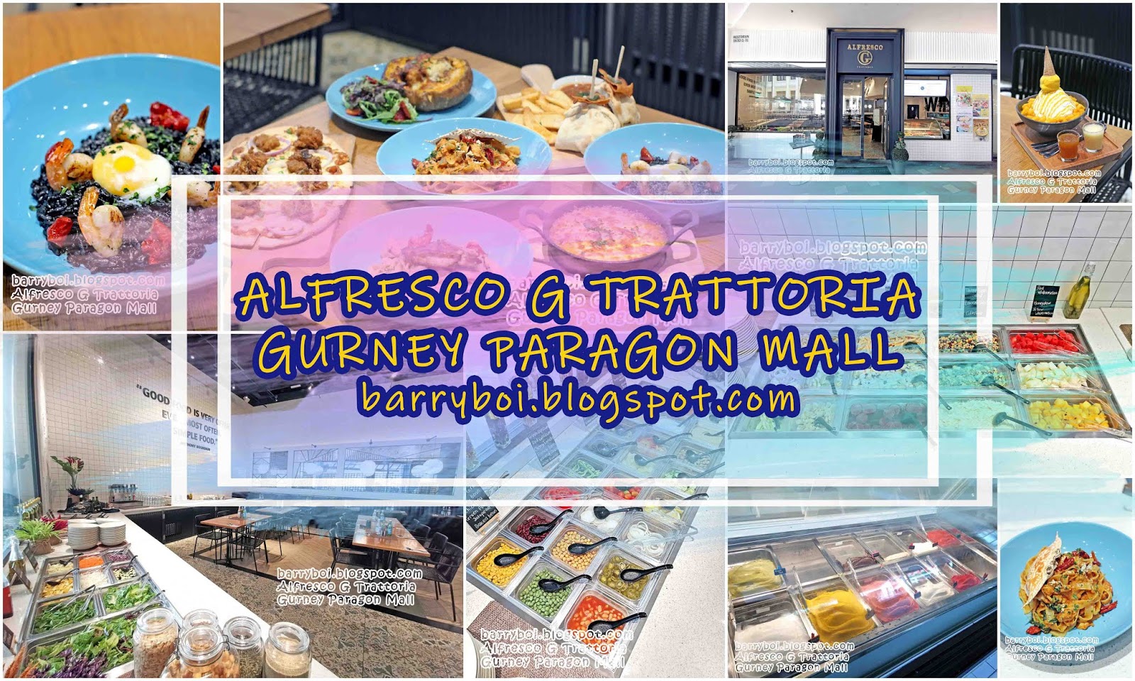 Enjoy Italian Food at Alfresco G Trattoria, Gurney Paragon ...