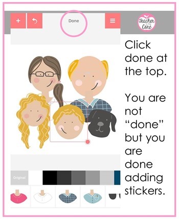 How to make a family portrait using the Rhonna Designs App