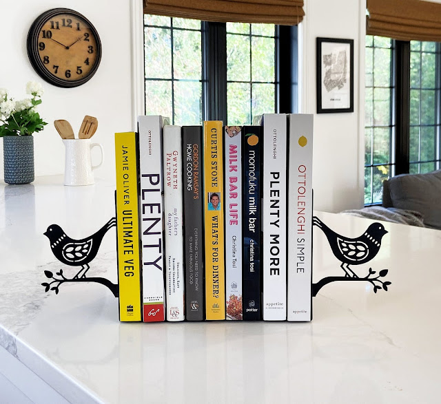 Attractive metal bird bookends will make you smile!