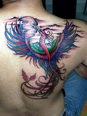 Japanese Phoenix Tattoo Design For Men 6 