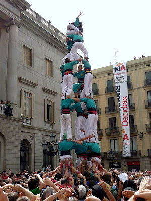 The Human Towers Of La Merce Seen On www.coolpicturegallery.net