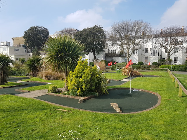 Splash Point Mini Golf course at Denton Gardens in Worthing