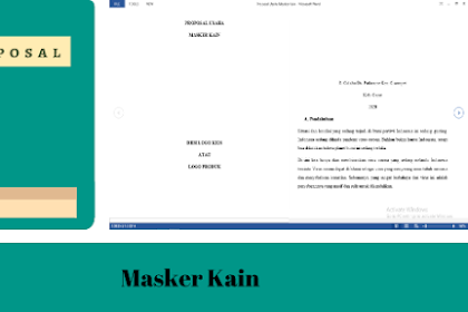 (Pdf) Contoh Proposal Usaha Masker Kain