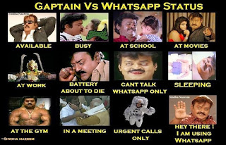 Captain Vs WhatsApp Status - Vijayakanth Memes - Tamil Messenger