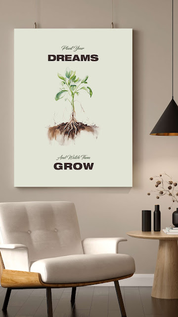 Inspiring motivational poster design for uplifting the mood of any interiors as a great wall decor by Biju Varnachitra