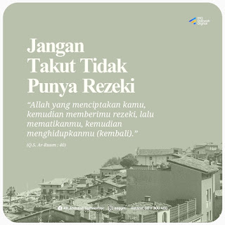 Jangan Takut Tidak Punya Rezeki