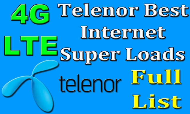 Telenor Internet Packages Super Loads Full List Telenor Internet Packages Super Loads Full List - Internet Packages Telenor