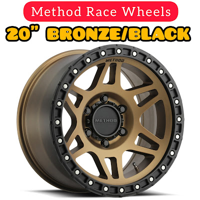 20 INCH METHOD RACE WHEELS BRONZE/BLACK