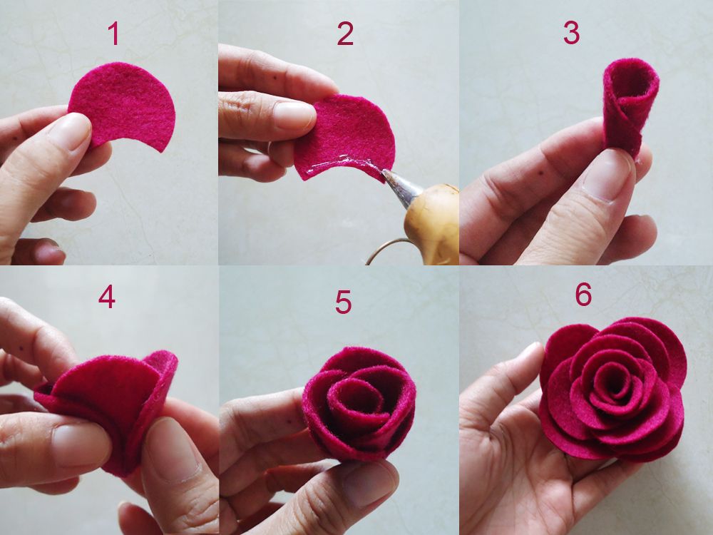 Cara Mudah Membuat Bunga Mawar Dari Flanel - Funcolor Craft