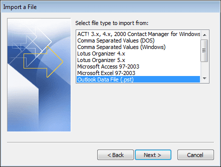 Outlook PST Merge