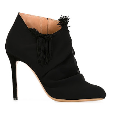 maison margiela lack tassel detail ankle boots