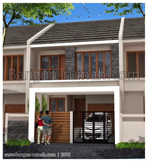  Desain Rumah Minimalis 2 Lantai Lebar 9 Meter  Foto 