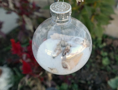 DIY Coastal Seashell Christmas Ornaments