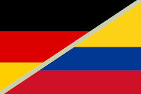 Image: German and Colombian Flag. Via Wikimedia Commons.