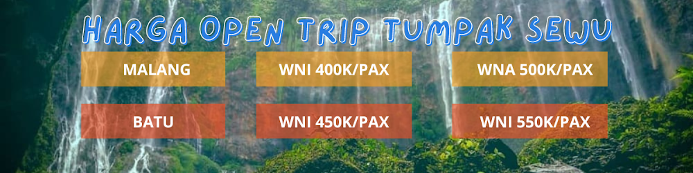 paket wisata open trip tumpak sewu lumajang