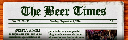 Dominical de noticas sobre cerveza. Pulsa aquí si no te carga para leer el periódico