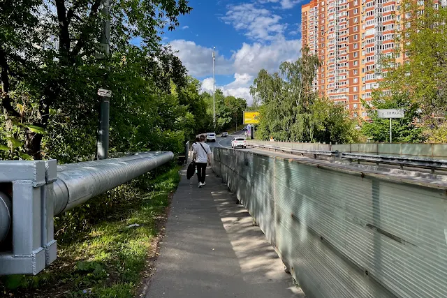 Химки, Ленинский проспект, мост через реку Химку, жилой комплекс «На Ленинском проспекте»