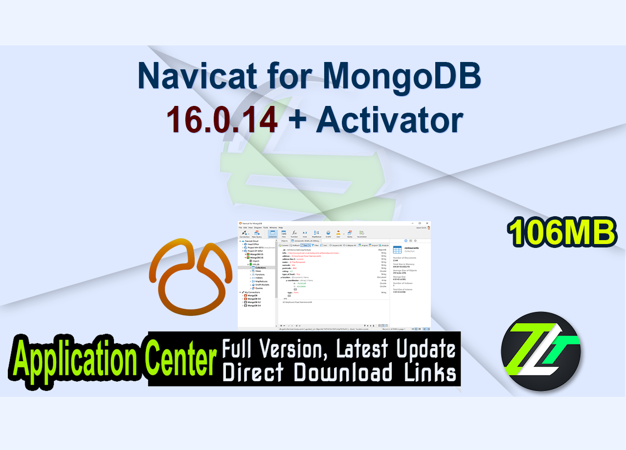 Navicat for MongoDB 16.0.14 + Activator