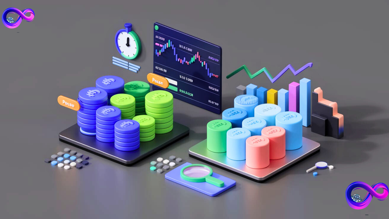 image illustrating the analysis of currencies in the financial market.