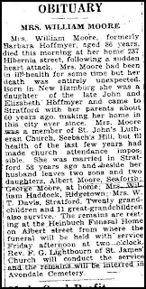 Obituary of Barbara Moore (Hoffmeyer)