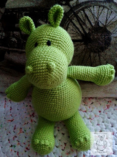 Green Hippo amigurumi