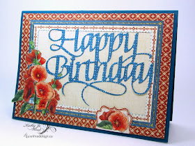 Happy Birthday, Elizabeth Craft Designs, Graphic 45, Home Sweet Home, Quietfire Design, card