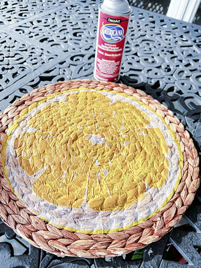 lemon placemat and sealer