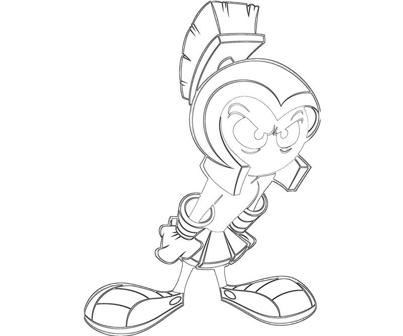 galactic-taz-ball-marvin-the-martian-funny-coloring-pages