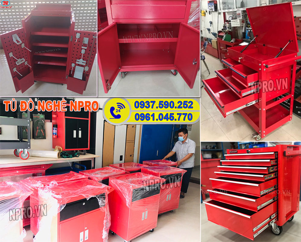 Nơi bán xe đẩy dụng cụ cơ khí 3 ngăn loại tốt giá rẻ xe đẩy dụng cụ, tủ đựng đồ nghề