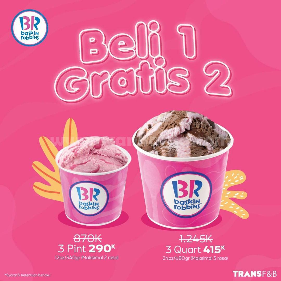 Baskin Robbins Promo Beli 1 Gratis 2