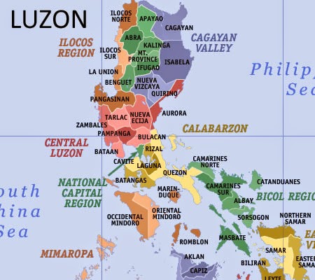 List of Luzon Regions and Total Number of Provinces  LISTPH