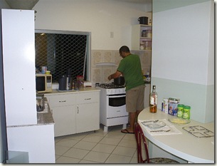 na cozinha