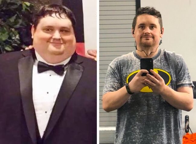 21 Before And After Photos Of People Who Managed To Lose Weight and Begin A Brand New Life - Thanks to his healthy diet and rigorous training this guy lost 141lb in only 16 months.