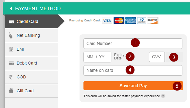 Payment Method Select Kare