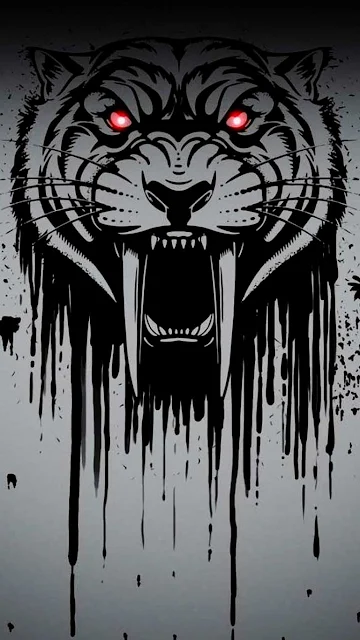Saber Lion Tiger iPhone Wallpaper
