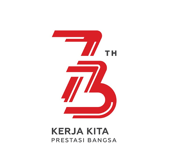 Logo HUT Ke-73 RI, Bertema Kerja dan Energi