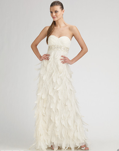 My Sue Wong wedding dress that I ordered from Bloomingdale's last week 