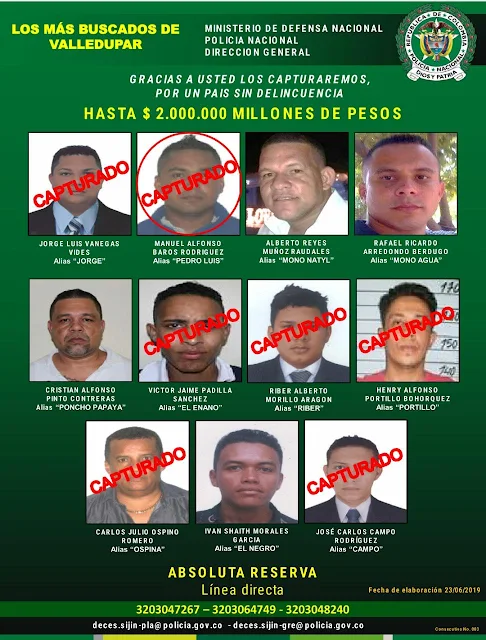 Uno de los más buscados en el Cesar, cayó en La Guajira