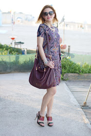 paisley print, asos dress, marc by marc jacobs too hot to handle, fashion and cookies