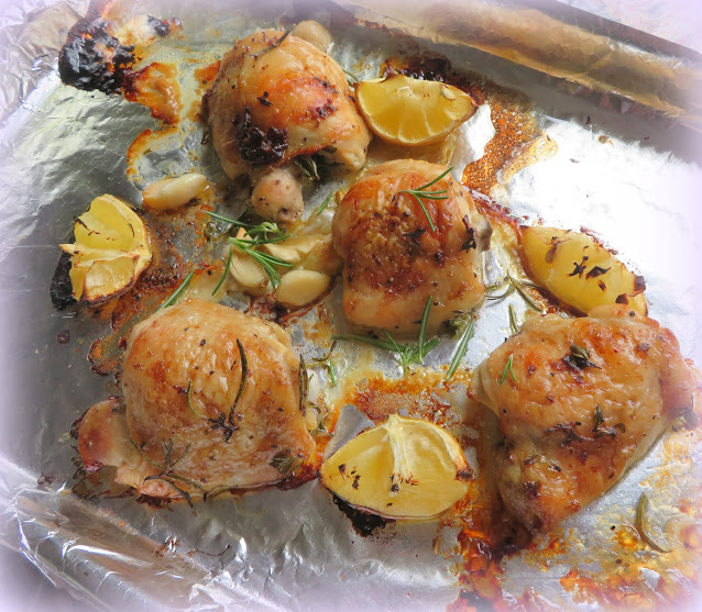 Lemon & Herb Roasted Chicken Thighs