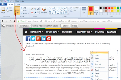 #Kenapa Tulisan Bahasa Arab Saat Di Paste Di Msword Berantakan?