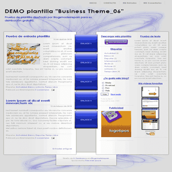 Business Theme_06 free blogger template with 3 column Blogger Template