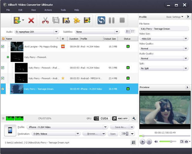 Xilisoft Video Converter Ultimate 7.5 Screenshot
