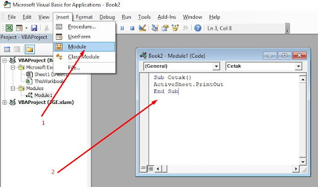 Cara Membuat Tombol Print di Excel 