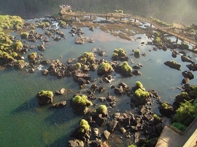 Cataratas do Iguaçu em período de seca