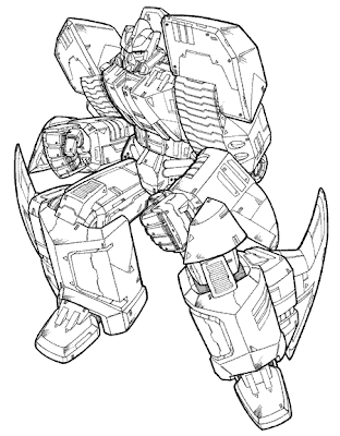 Transformer Coloring Pages for Kids 