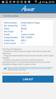 Aplikasi Android Kereta Api Indonesia (KAI) Online